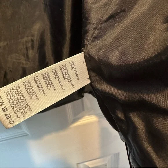 Rebecca Minkoff Black Faux Leather Puffer Oversized Jacket - Picture 7 of 10